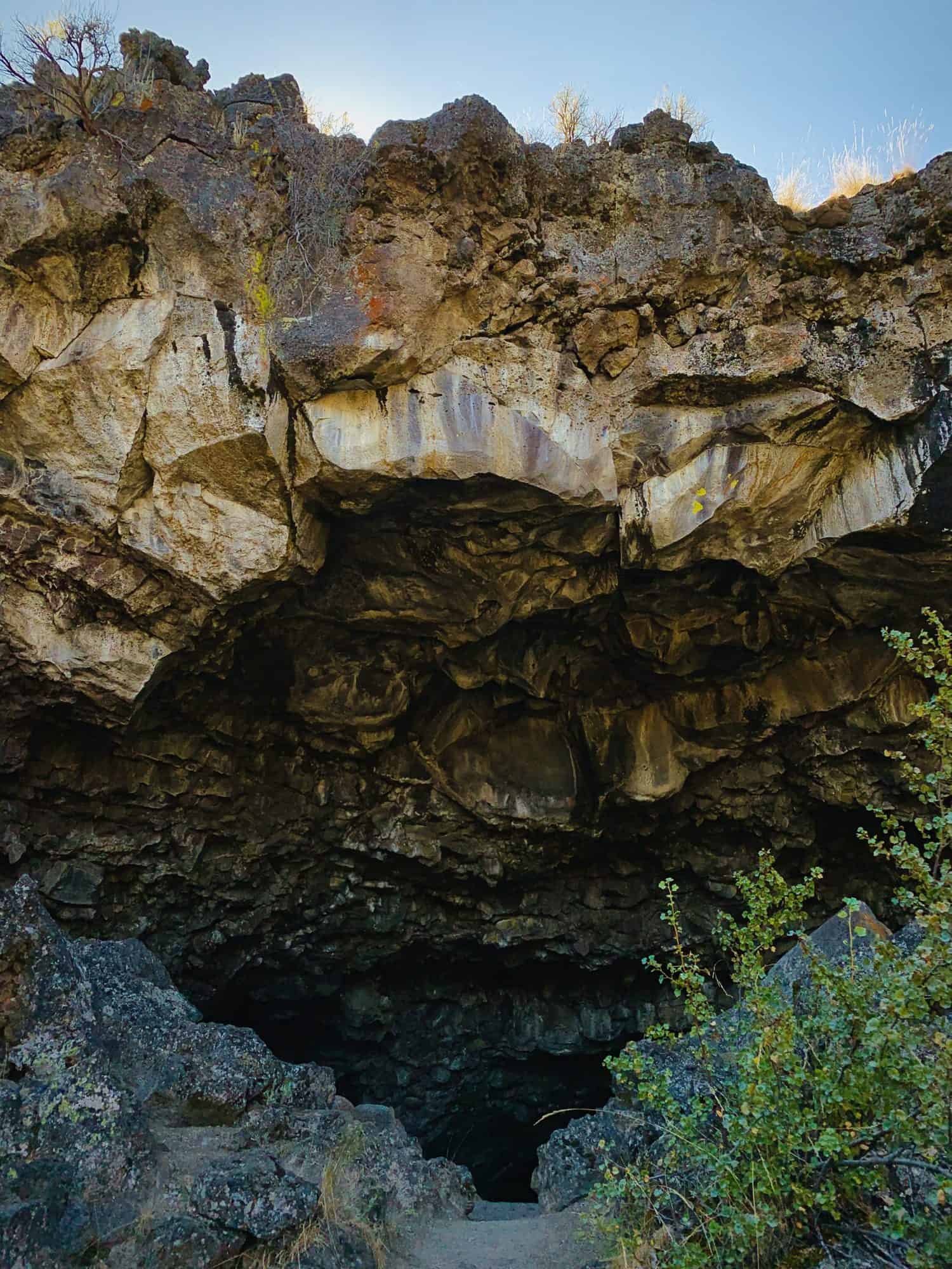 Entrance to Indian Well Cave, Lava Beds National Monument